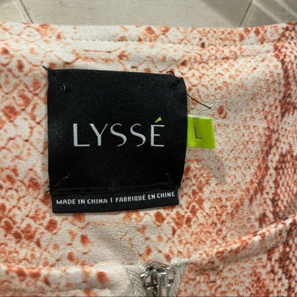 Lysse snake python print zip jacket L - Picture 2 of 5